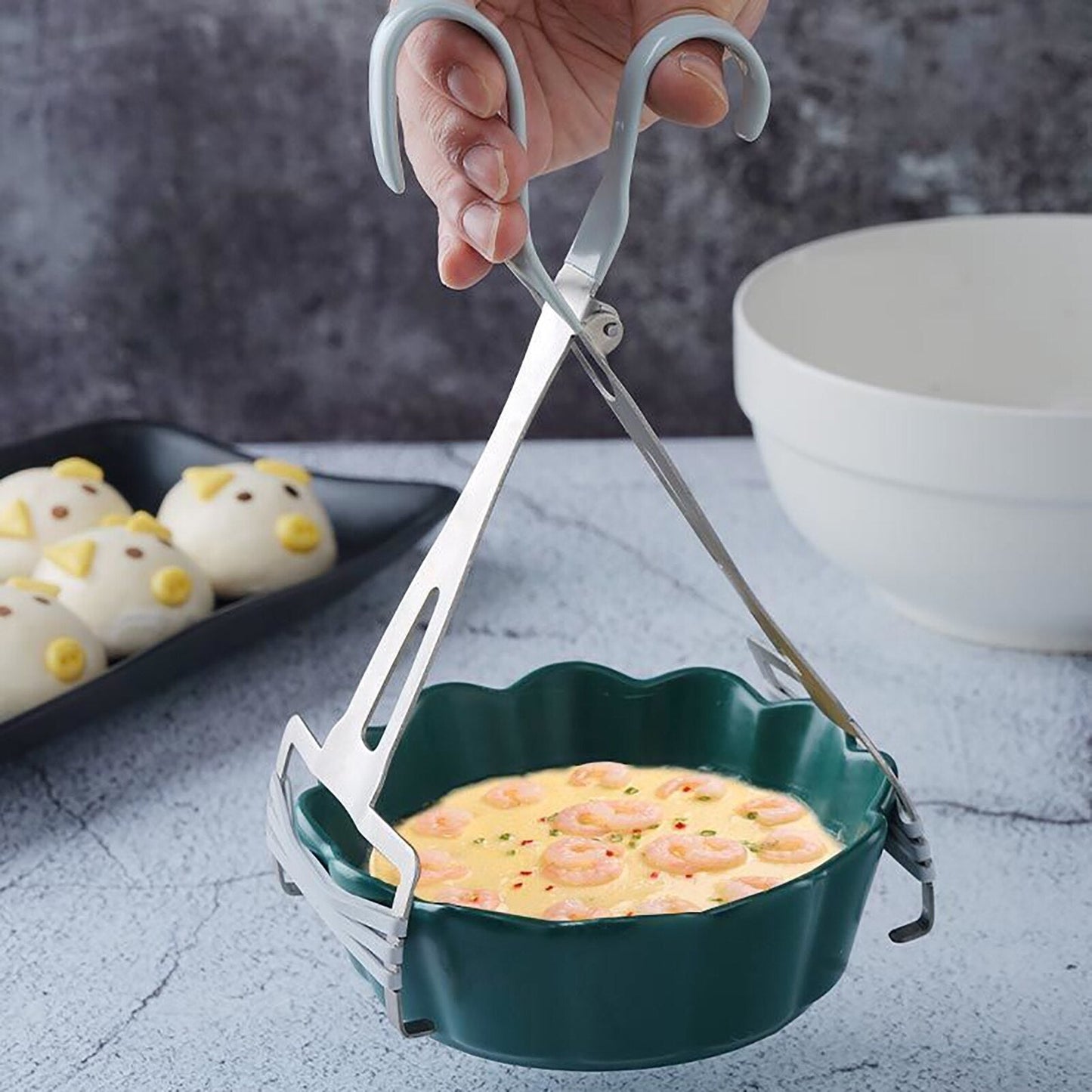 Stainless Steel Hot Plate Lifter Tool for Easy Handling