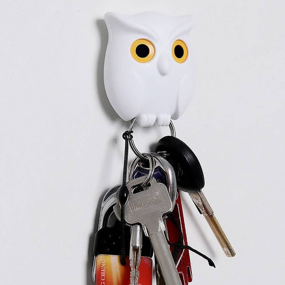 Charming Animal Keychain Organizer Hook with Magnetic Design