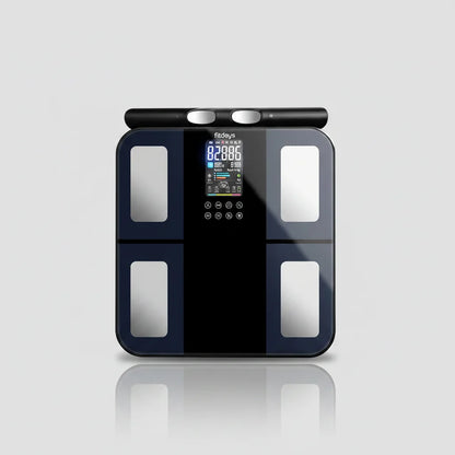 Digital Body Fat Scale with 8 Electrodes, BMI, Muscle Mass, App Tracking & Grip