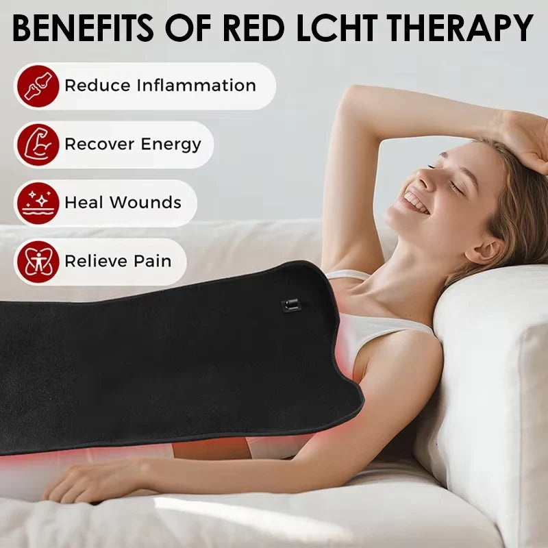 Infrared Heating Wrap with Remote Control | 210 LEDs 660nm 850nm Red Light Therapy