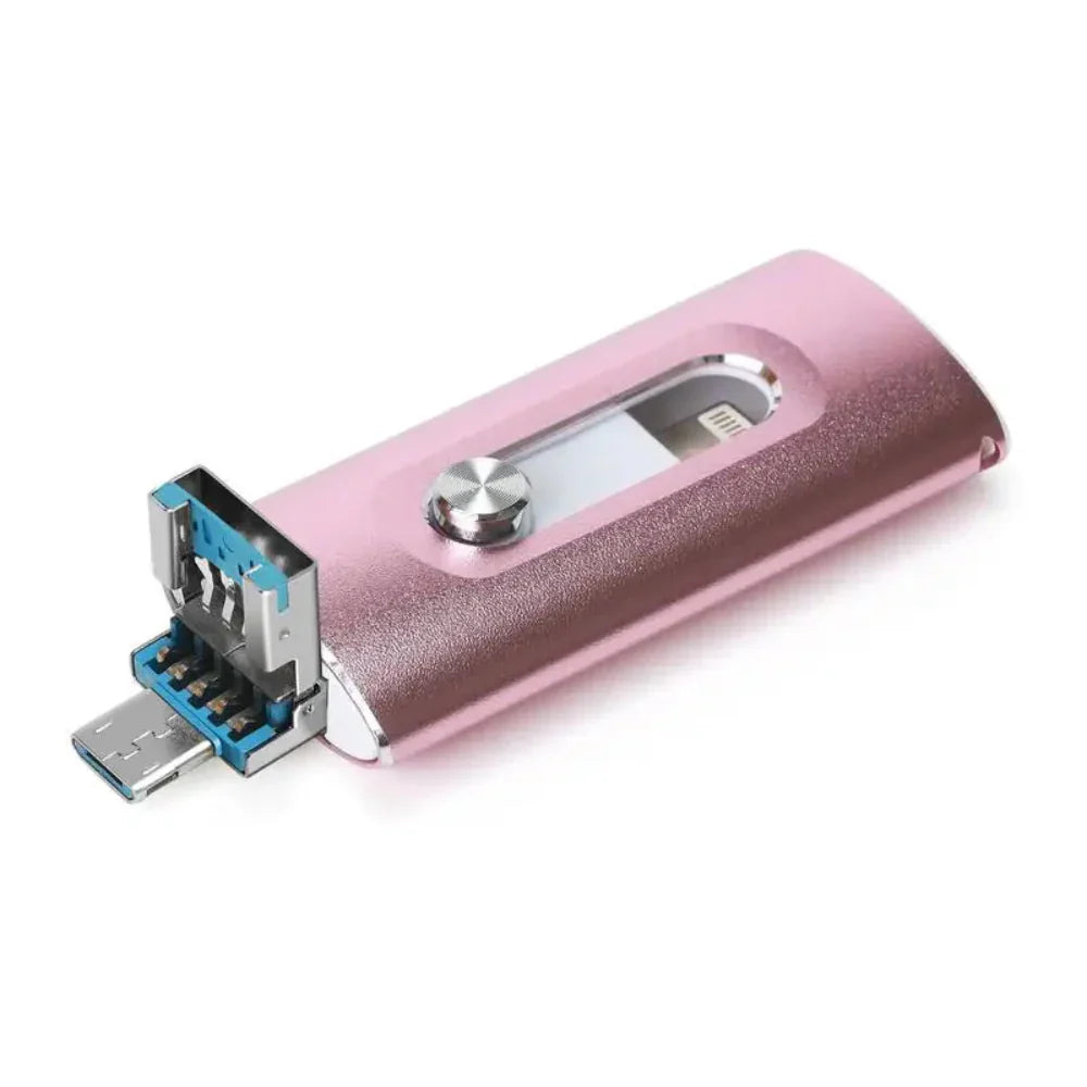 4-in-1 OTG USB 3.0 Flash Drive – Portable Storage for Phones & Computers