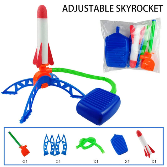 Rocket Launcher with 6 Foam Rockets – Fun for Kids in Garden & Park