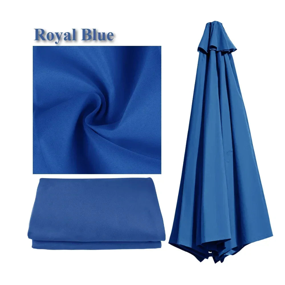 Waterproof Replacement Sun Umbrella Cover for 6/8 Ribs - Outdoor Use for Garden and Patio