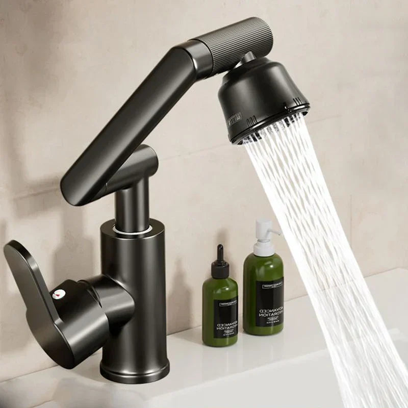 360-Degree Universal Washbasin Faucet in AquaFlex Design