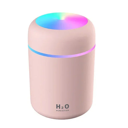 Color-Changing LED Humidifier for Office and Bedroom, 300ml Tank, Two Mist Modes, Auto Shut-Off
