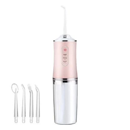 Portable Water Flosser with Four Replaceable Tips for Travel
