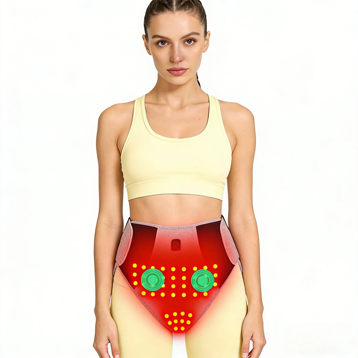 Women’s Heated Briefs with Red Light Therapy – Period Heating Underwear, 3 Heat Settings & Lower Abdomen Comfort