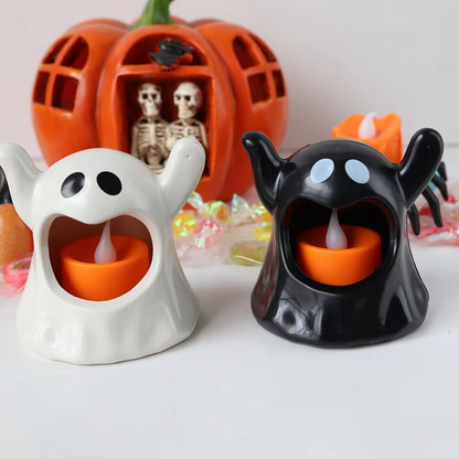 LED Halloween Ghost Lamp – Battery-Powered Light Decoration