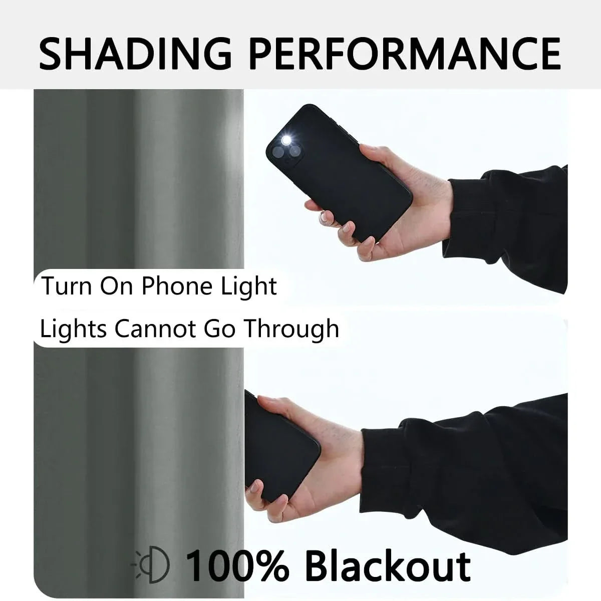 Thermal Lined 100% Blackout Curtains for Privacy and Comfort - Modern Design