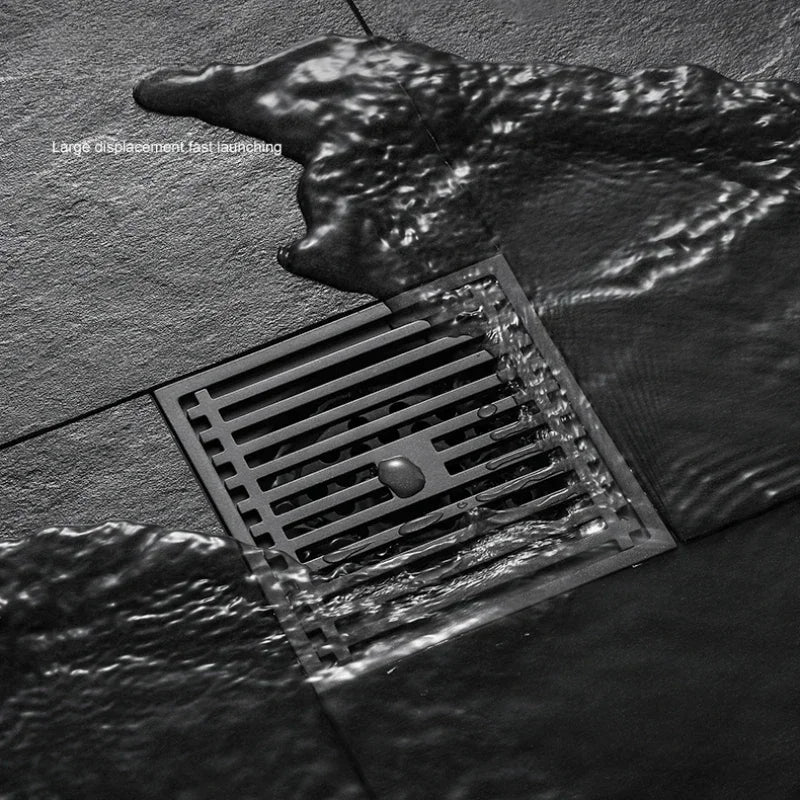 Square Stainless Steel Floor Drain - AquaShield Design