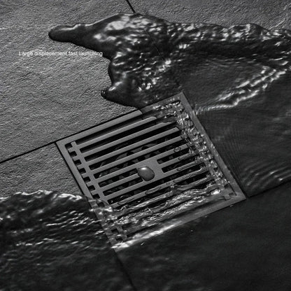 Square Stainless Steel Floor Drain - AquaShield Design