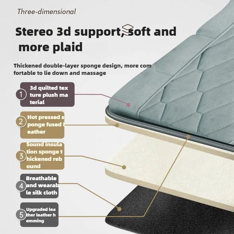 Portable Full Body Massage Mattress with Heat, Vibration, and Kneading