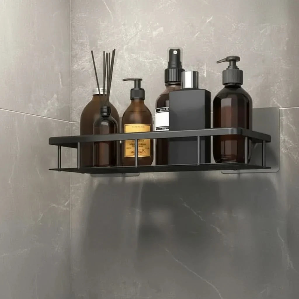 Drill-Free Bathroom Shelf for Stylish and Organized Spaces