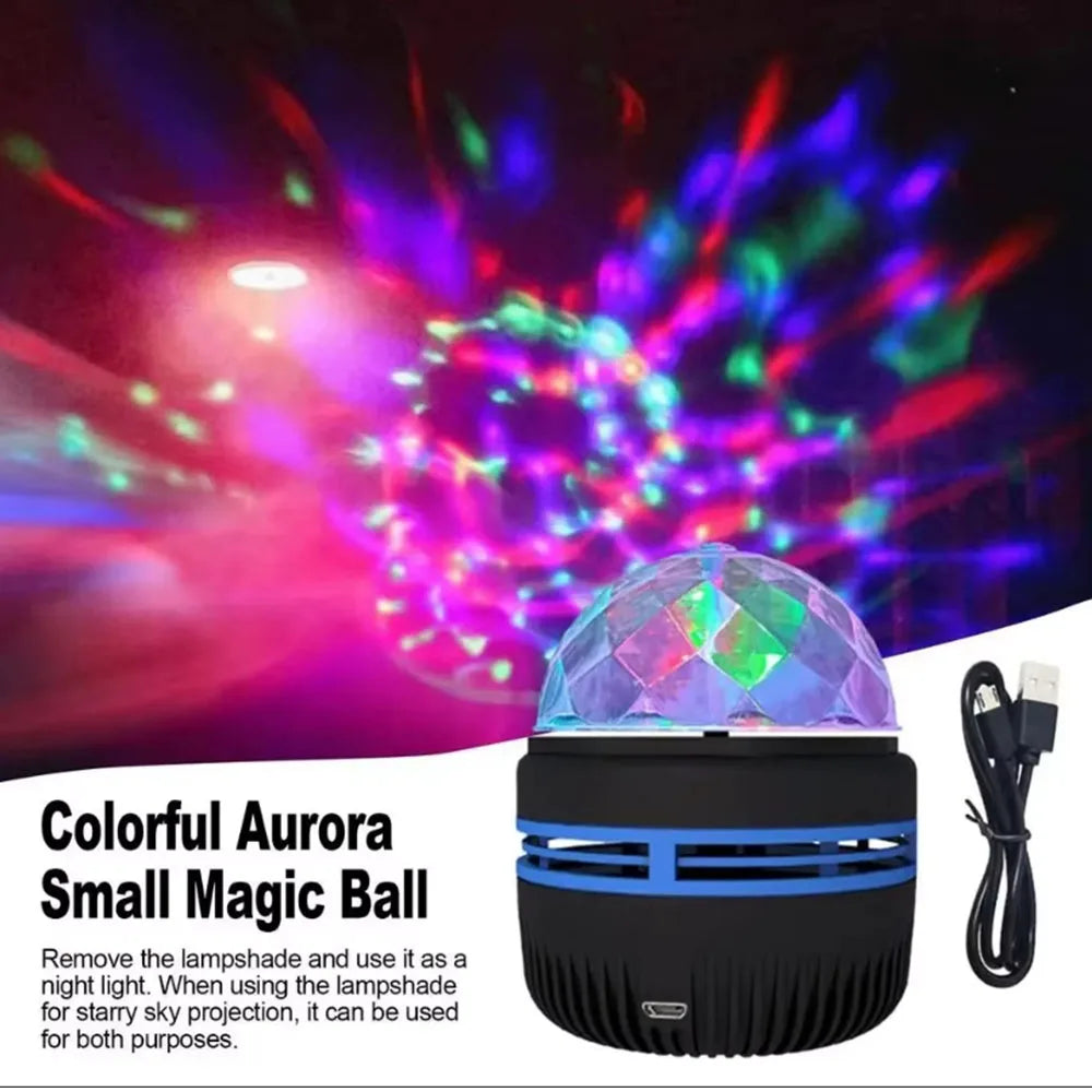 LED Star Projector with Northern Lights Effect – USB Powered Night Light for Kids & Home Decor