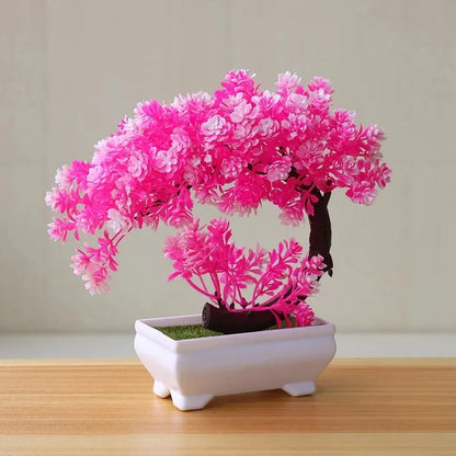 Artificial Bonsai Plant in Pot | Realistic Decoration | 27 x 18 cm | No Maintenance Needed for Table & Shelf