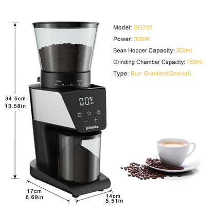 Espresso Maker with 20 Bars Pressure, Steam Frother, 1.1L Tank