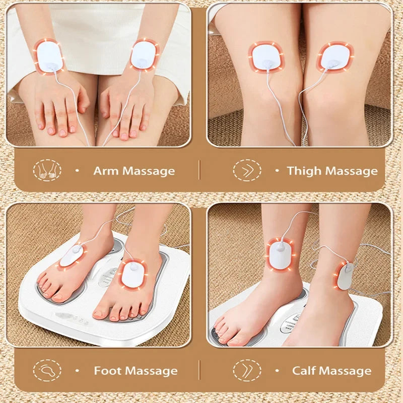 Adjustable Foot Stimulation Device with Heat and Remote Control – Multiple Modes