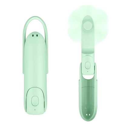 Mini USB Rechargeable Handheld Fan | 3-in-1 with Flashlight & Power Bank