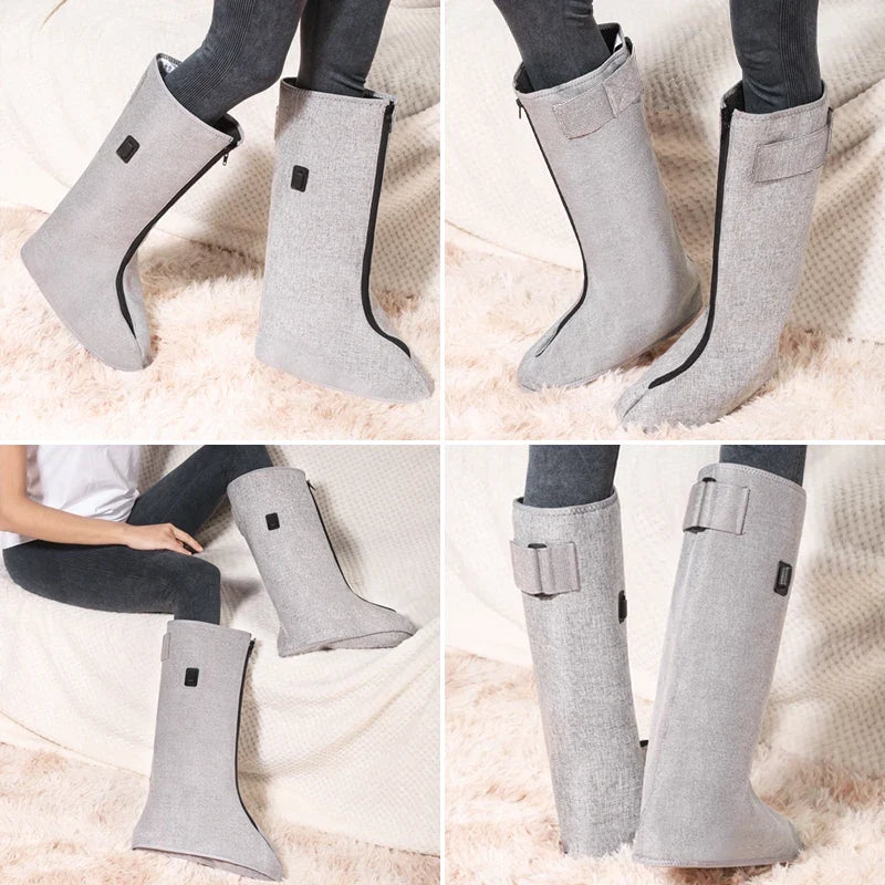 Adjustable Heated Foot Wraps with Vibration and Red Light – 3 Heat Settings, 3 Massage Options, Available as Single or Pair