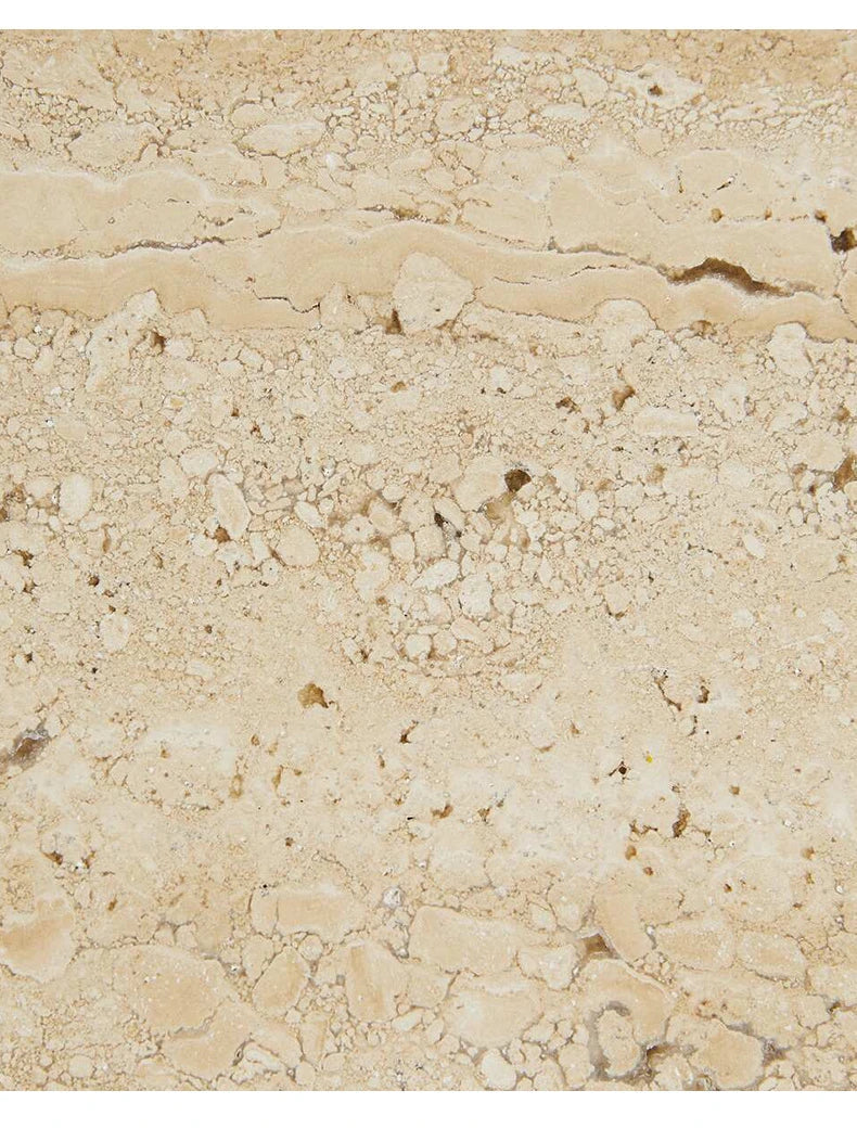 Beige Travertine Serving Plate – Natural Marble Decorative Tray