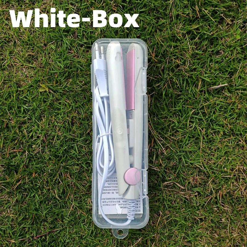 Mini Hair Straightener and Curling Styler with Ceramic Tourmaline Coating - 200°C Constant Temperature