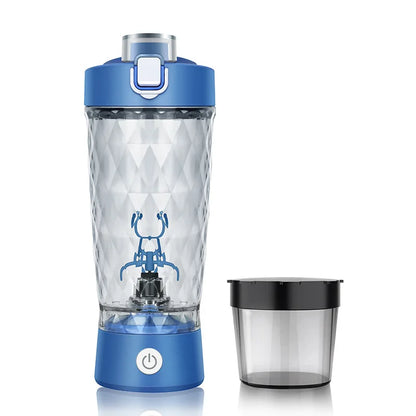 Self-Cleaning Electric Shaker Bottle with Built-in Powder Storage, USB-C