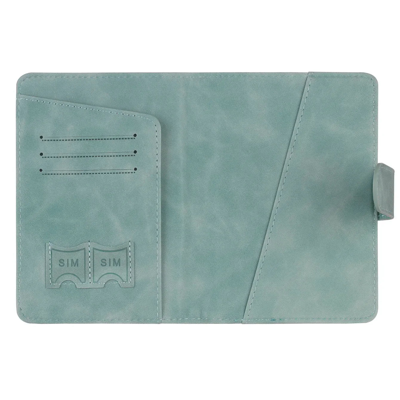 Compact Passport Holder with RFID Protection | Elegant Leather Look for Men & Women