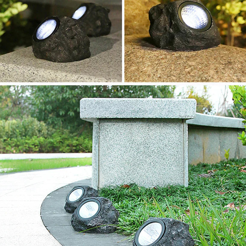 Outdoor Solar Rock Lights - Waterproof Spotlight Lamps