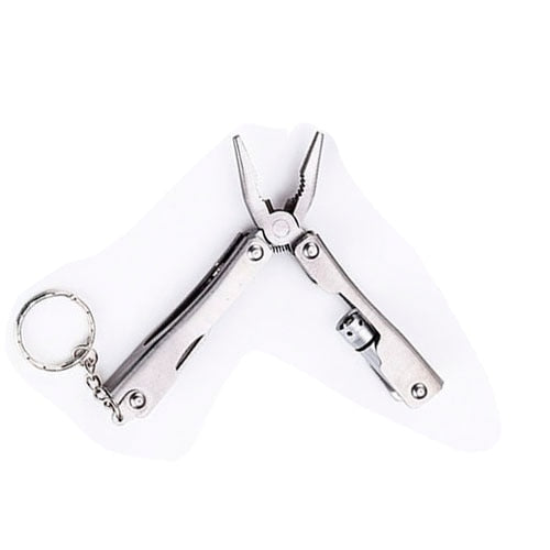Aluminum Multitool Keychain with 9 Functions for Explorers