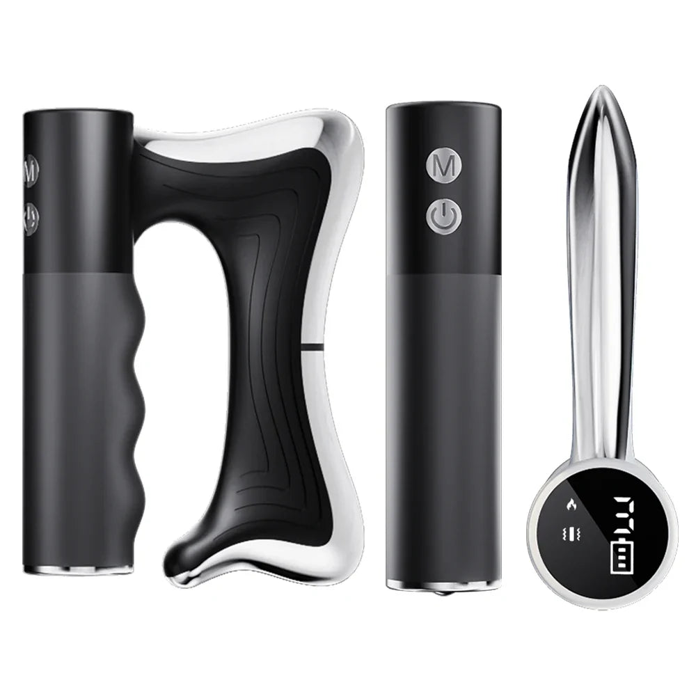 Electric Muscle Massager with Heat, Vibration, and Adjustable Temperature