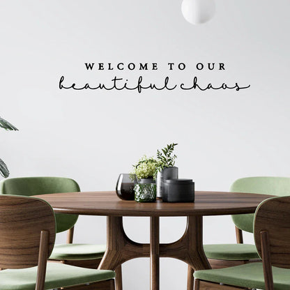 Removable Typographic Wall Decal for Family Home – DIY Wall Art Sticker