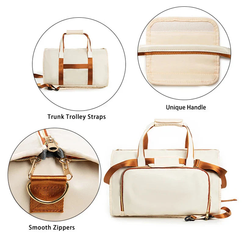 3-in-1 Travel Bag | Clothing Carrier & Backpack | 53 L Capacity