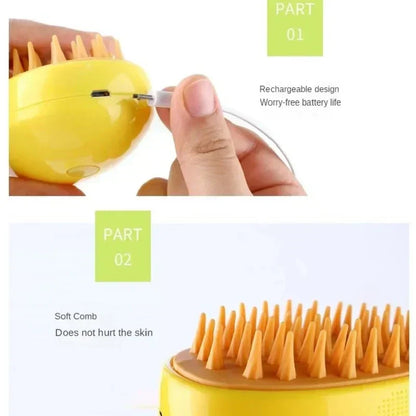 Ultimate 3-in-1 Cat Grooming Steam Brush