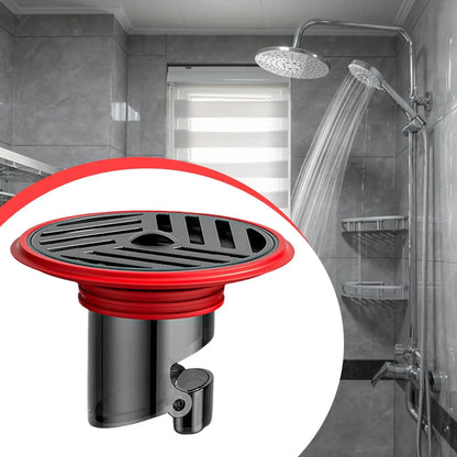 Compact Floor Drain with Backflow Protection – Stainless Steel & Silicone for Bathroom, Shower, and Kitchen