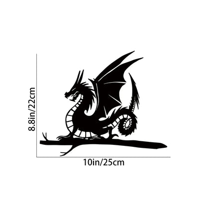 Metal Bird Tree and Garden Decor | Outdoor Decoration with Bird, Dragon, Fairy, and Dog Silhouettes