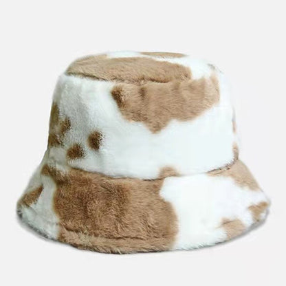 Soft Plush Winter Hat – Warm Unisex Bucket Cap for Cold Days