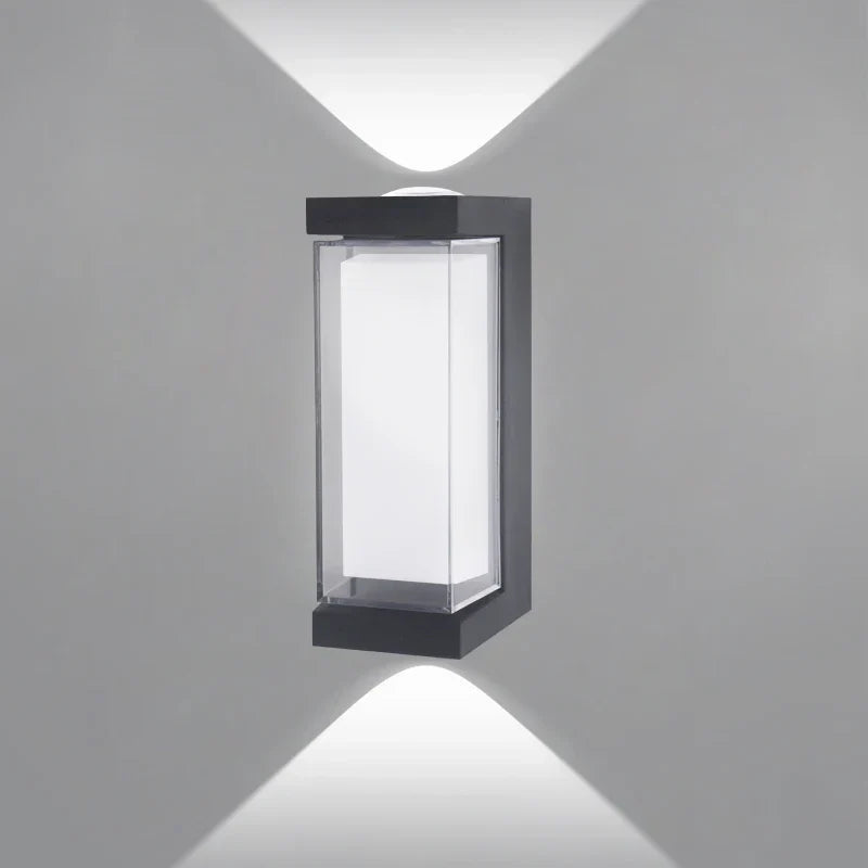 Contemporary Up/Down LED Wall Light | Waterproof IP65 | Aluminum | 17.5 × 12.5 × 10 cm
