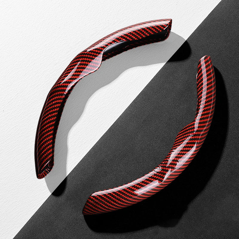 Anti-Slip Steering Wheel Cover with Elegant Carbon Look – Universal Fit