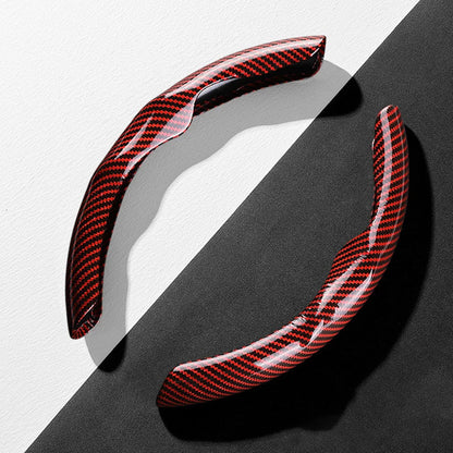 Anti-Slip Steering Wheel Cover with Elegant Carbon Look – Universal Fit