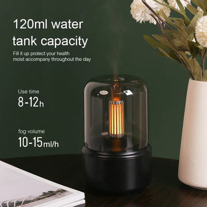 Serenity Mist: 2-in-1 USB Aroma Humidifier & Night Light