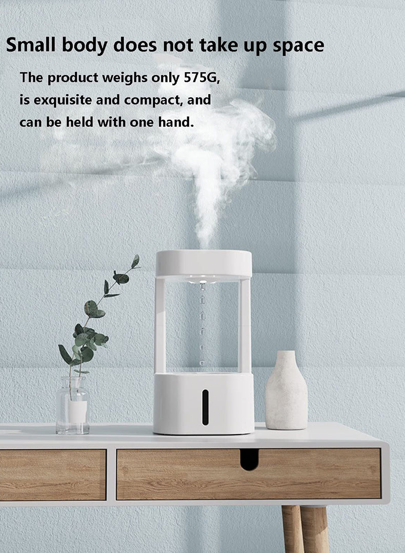 Waterfall Air Humidifier with Anti-Gravity Technology