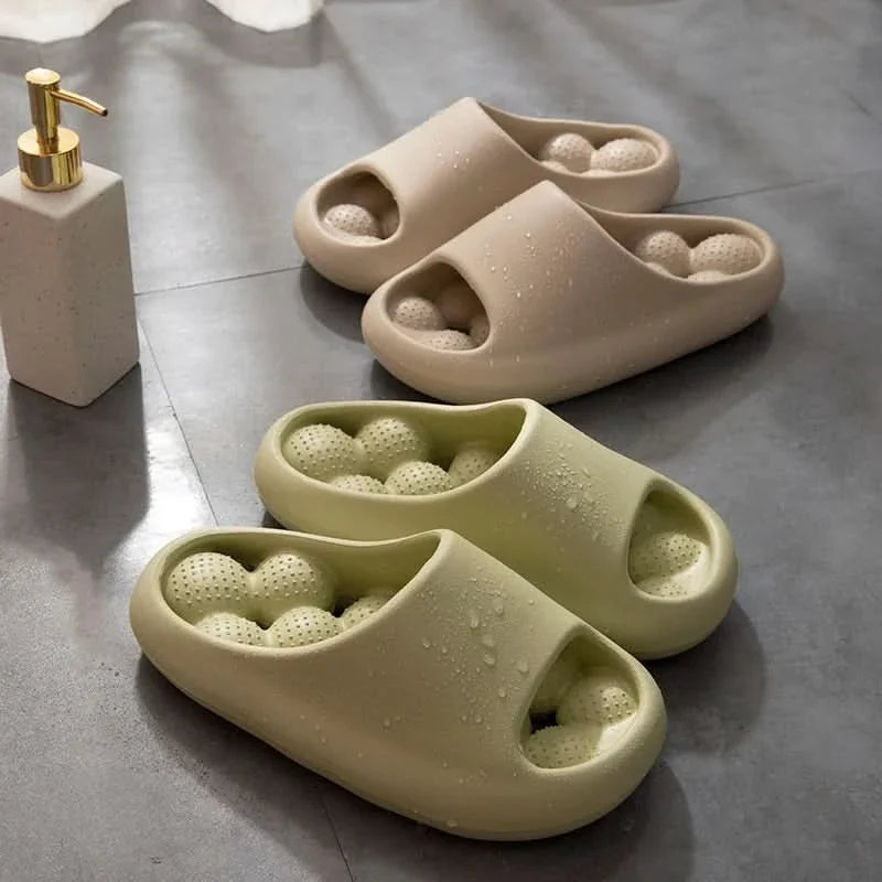 Indoor Slippers with Cushion Support and Breathable Design