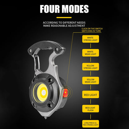 7-in-1 Keychain Camping Lamp for Survival Use