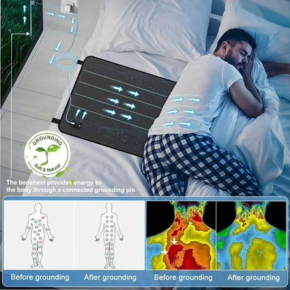 Conductive Cotton Bed Sheet for Grounding – Mattress Pad for Queen & King