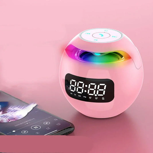 Bluetooth Speaker Alarm Clock with LED Mood Lighting