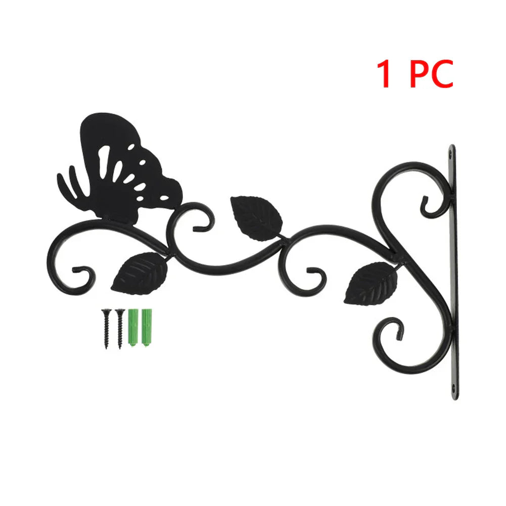 Metal Wall Hooks for Plants | Flower Pot Holder | Balcony and Garden Decor