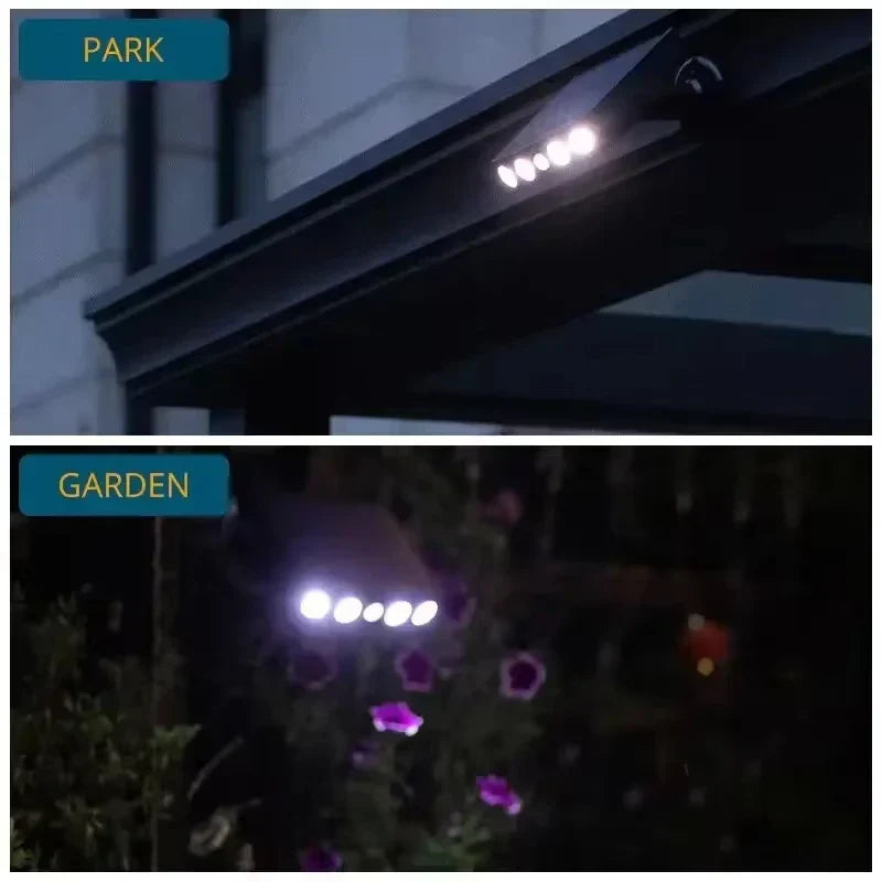 Solar Light with Motion Sensor | 4 LEDs | Weatherproof & Wireless