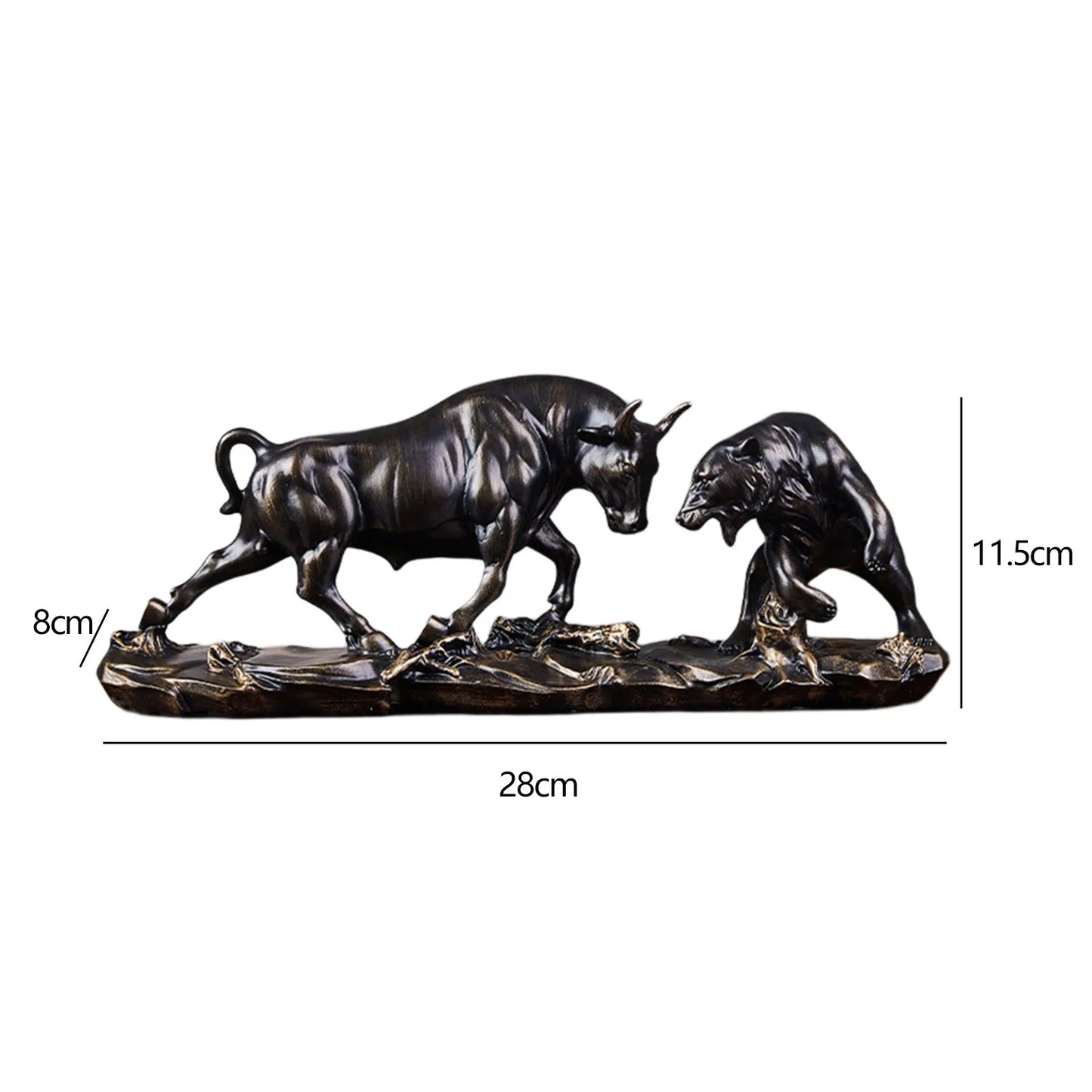 Feng Shui Bull and Bear Statue – Animal Sculpture Collection