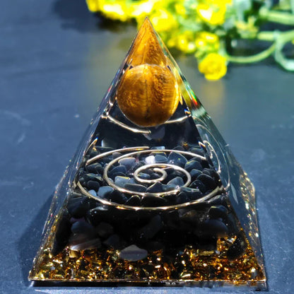 Amethyst Pendulum Orgonite Pyramid – Energy, Protection, Decoration