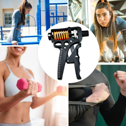 Heavy Duty Hand Grip Strength Trainer - Adjustable 5-165kg Finger Expander for Arm, Wrist, Forearm Workout